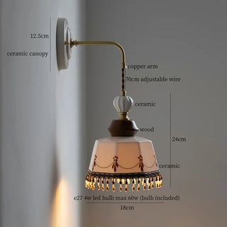 Celako™ Rimora Wall Light | Ceramic Living Room Lighting
