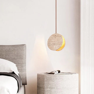 Celako™ Aurtera Pendant Light | Yellow Travertine Kitchen Island Lighting