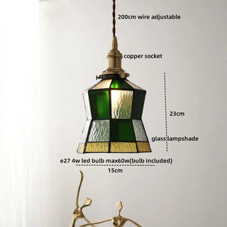 Celako™ Fumelia Pendant Light | Glass Copper Living Room