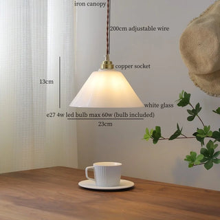 Celako™ Lumiora Pendant Light | White Glass Kitchen Island Lighting