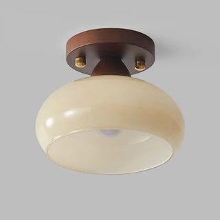 Celako™ Mellune Ceiling Light | Milky Yellow Glass Bedroom Lighting