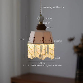 Celako™ Ceraflor Pendant Light | Ceramic Bedroom Lighting