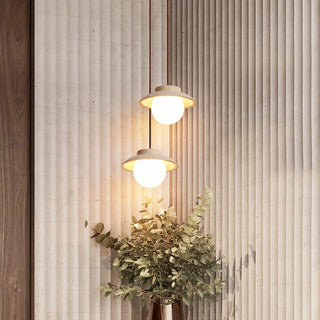Celako™ Amberin Pendant Light | Yellow Travertine Kitchen Island Lighting