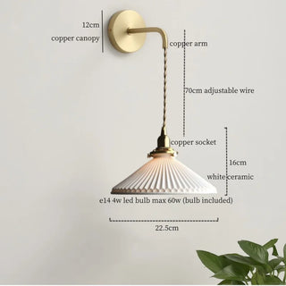 Celako™ Porclune Wall Light | Copper Ceramic Kitchen Island Lighting