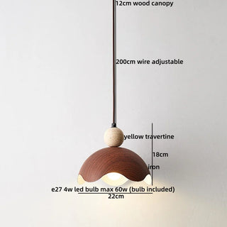 Celako™ Petralo Pendant Light | Yellow Travertine Kitchen Island Lighting