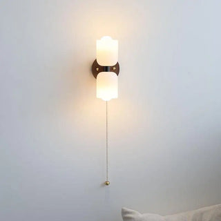 Celako™ Elara Wall Light | Walnut Wood Hallway Lighting