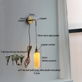 Celako™ Cuporo Wall Light | Copper Bedroom Lighting