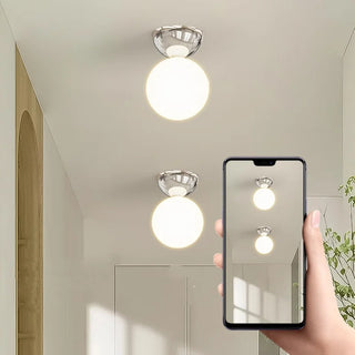 Celako™ Ferrovitro Ceiling Light | Glass Iron Living Room Lighting