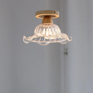 Celako™ Lucara Ceiling Light | Glass Wood Kitchen Island Lighting