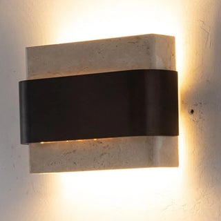 Celako™ Tavene Wall Light | Stone Wood Japanese Style