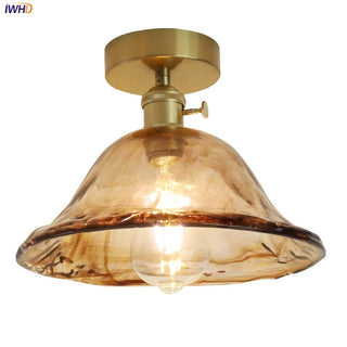 Celako™ Ambra Ceiling Light | Glass Bedroom Lighting
