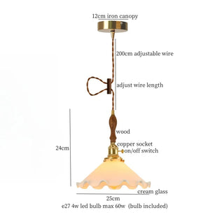 Celako™ Aurivelle Pendant Light | Glass Stone Kitchen Island Lighting