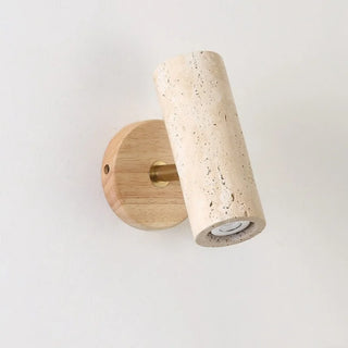 Celako™ Vertrino Wall Light | Yellow Travertine Wabi Sabi