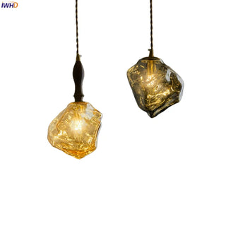 Celako™ Glacelle Pendant Light | Glass Stone Kitchen Island Lighting