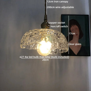 Celako™ Okumo Pendant Light | Glass Japan Style Bedroom Lighting