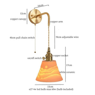 Celako™ Cuvori Wall Light | Copper Contemporary Bedroom Lighting