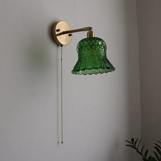 Celako™ Peridot Wall Light | Green Glass Bedroom Lighting