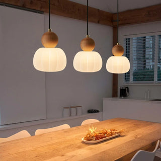 Celako™ Vitrin Pendant Light | White PVC Dining Room Lighting