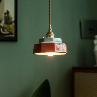 Celako™ Terraku Pendant Light | Ceramic Dining Room Lighting