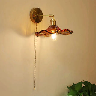 Celako™ Cuvera Wall Light | Copper & Glass Bedside Lighting