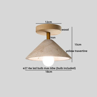 Celako™ Sabiara Ceiling Light | Yellow Travertine Kitchen Island Lighting