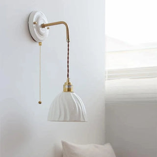Celako™ Kaoline Wall Light | White Ceramic Living Room Lighting