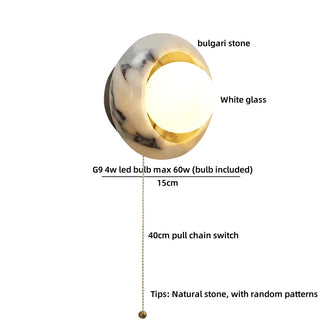 Celako™ Bulgari Wall Light | Glass Bedroom Lighting
