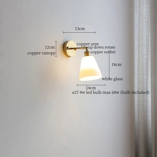 Celako™ Dentelle Wall Light | Glass French Vintage Bedroom Lighting