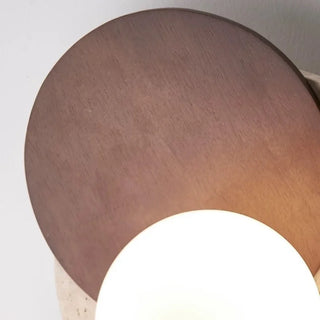 Celako™ Tivolina Wall Light | White Glass Wood Japan Style Bedroom Lighting