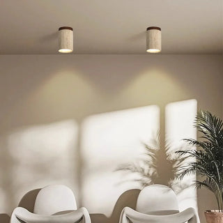 Celako™ Shibusa Ceiling Light | Yellow Travertine Wabi Sabi Style