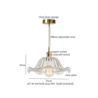 Celako™ Plissia Pendant Light | Glass Stone Kitchen Island Lighting