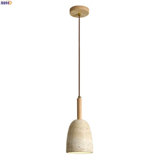 Celako™ Travella Pendant Light | Yellow Travertine Bedroom Lighting