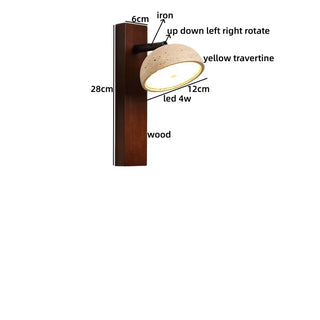 Celako™ Auratone Wall Light | Yellow Travertine Kitchen Island Lighting