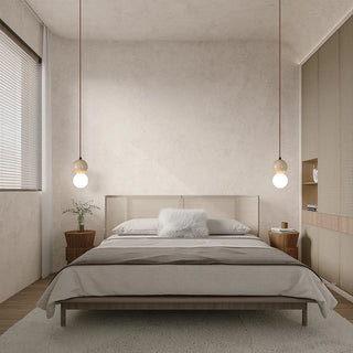 Celako™ Ishika Pendant Light | Yellow Travertine Bedroom Lighting