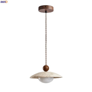 Celako™ Tivolia Pendant Light | Yellow Travertine Dining Room Lighting