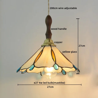 Celako™ Coralia Pendant Light | Glass Stone Bedroom Lighting