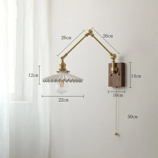 Celako™ Celia Wall Light | Ceramic Bedside Lighting