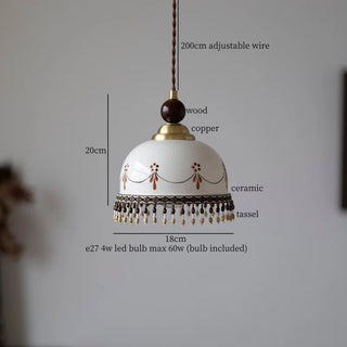Celako™ Lunacera Pendant Light | Ceramic Bedroom Lighting