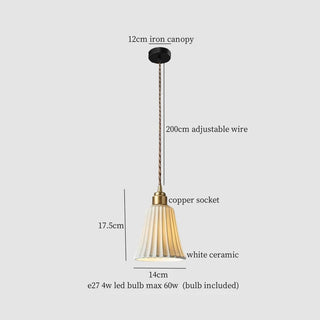 Celako™ Kaolino Pendant Light | Ceramic Kitchen Island Lighting