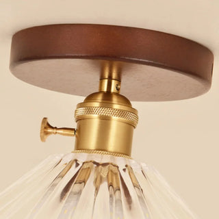 Celako™ Vitrino Ceiling Light | Glass Copper Wabi Sabi Style