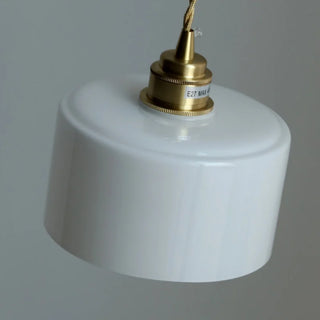 Celako™ Opalide Pendant Light | White Glass Bedroom Lighting