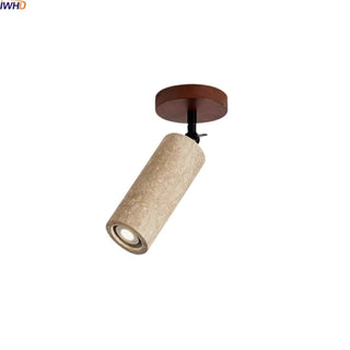 Celako™ Raventi Ceiling Light | Yellow Travertine Japan Style Dining Room Lighting