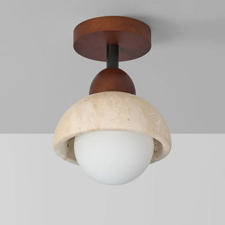 Celako™ Tiboro Ceiling Light | Yellow Travertine Wabi Sabi Style