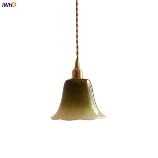 Celako™ Travertia Pendant Light | Glass Stone Bedroom Lighting