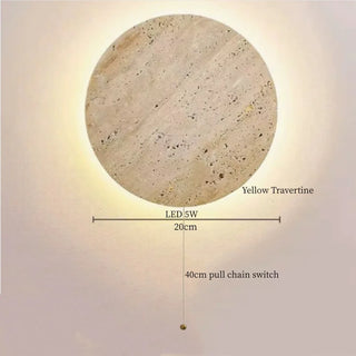 Celako™ Trenoir Wall Light | Black Travertine Nordic Minimalism