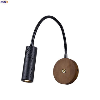 Celako™ Atraver Wall Light | Black Travertine Bedroom Lighting