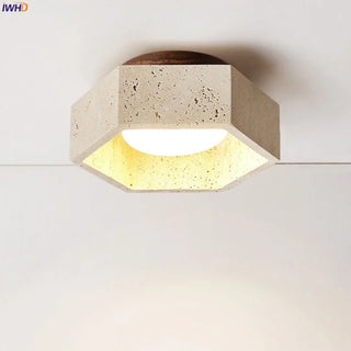 Celako™ Travexa Ceiling Light | Yellow Travertine Kitchen Island Lighting
