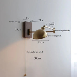 Celako™ Hinoki Wall Light | Wood Bedroom Lighting