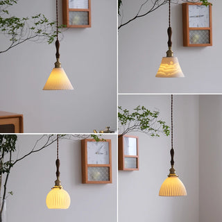 Celako™ Kaolin Pendant Light | Ceramic Dining Room Lighting