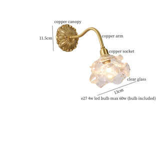 Celako™ Brumio Wall Light | Glass Bedroom Lighting